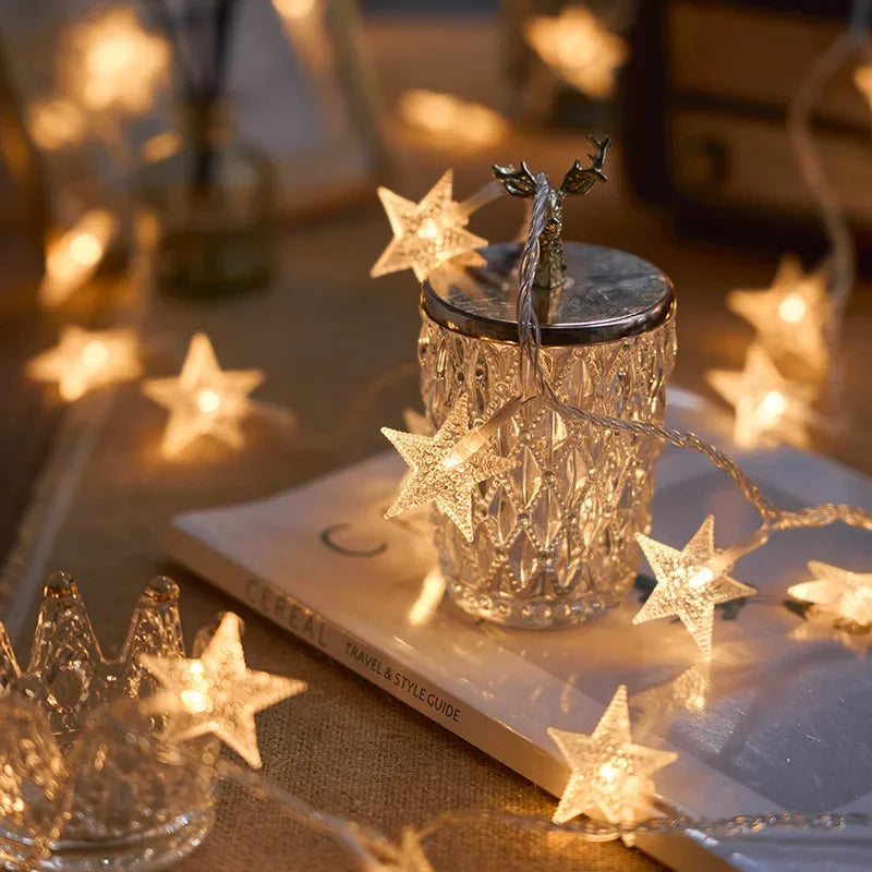 Eco Luxe LED Lichterkette mit warmweißem Licht, perfekt für Wohnzimmer, Garten & Outdoor-Abende.