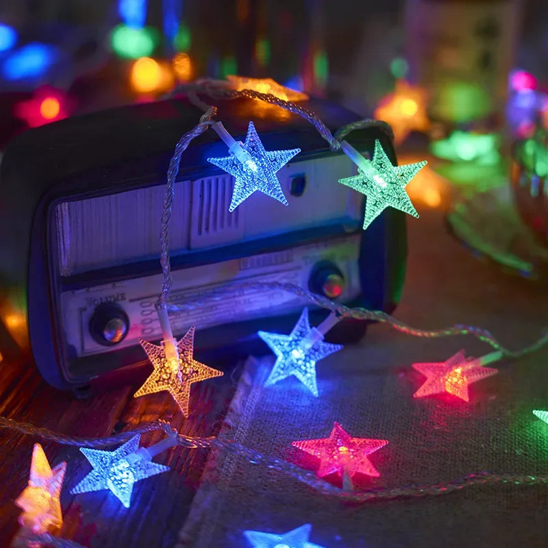 Kabellose LED Lichterkette, batteriebetrieben, ideal für flexiblen Einsatz als Dekoration & Ambiente Licht.