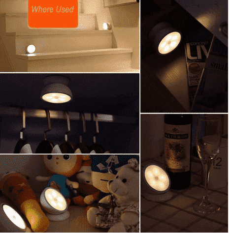 Multifunktionales drahtloses LED Sensorlicht. Magnetisch, 360° Bewegungssensor & wiederaufladbar.