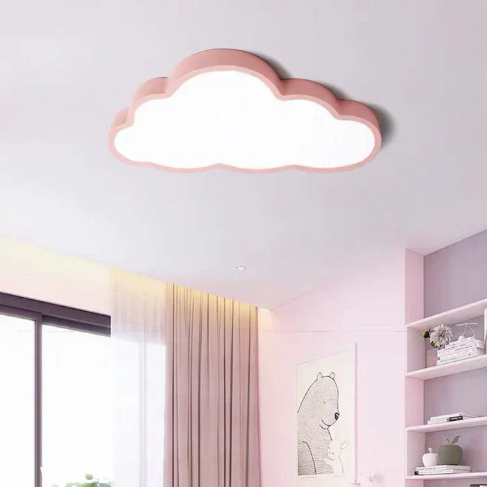 Weiße LED Wolkenlampe als Deckenleuchte für Kinderzimmer. Acryl-Beleuchtung mit warmweißem Licht für tolle Deko.