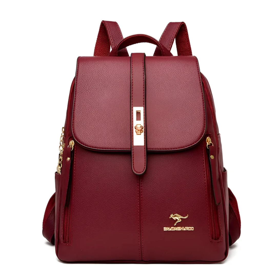 Dunkelblauer Damen Rucksack, stilvoll & funktional. Vielseitige Handtasche für Alltag, Büro oder Kurztrips.