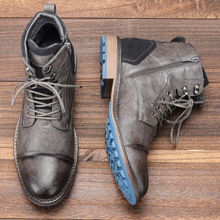 Detail der Ziernähte auf den Herren Haferl Sneakers Wagner, Qualität & Handwerk.