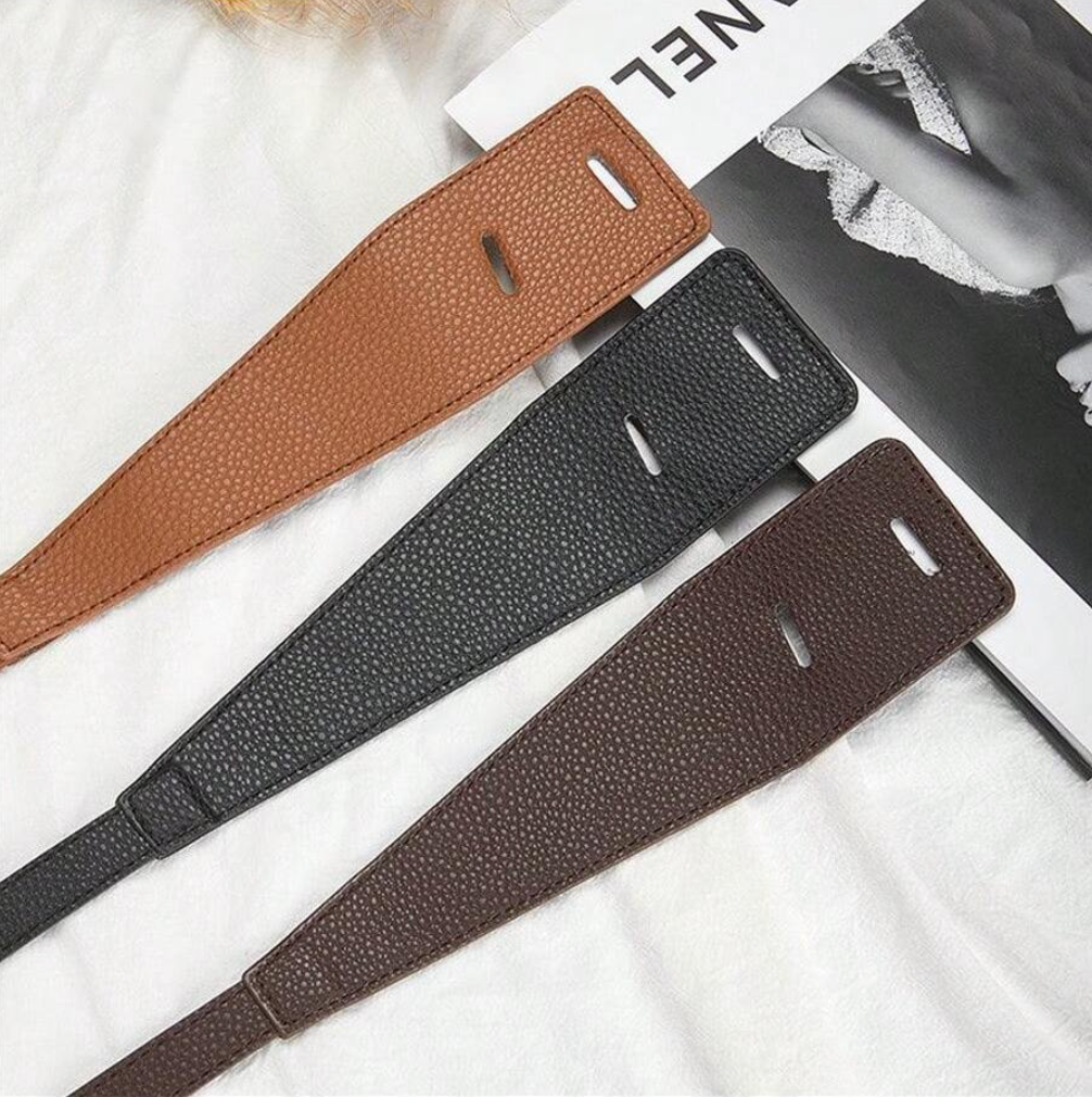 Brauner Knoten-Taillengürtel, unisex. Stilvoller modischer Gürtel für jedes Outfit.