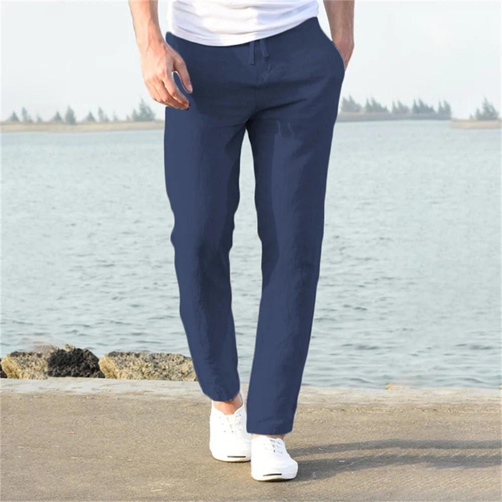 Elegante, leichte Herren Sommerhose, atmungsaktiv & bequem für den Alltag, Freizeit und warme Urlaubstage.