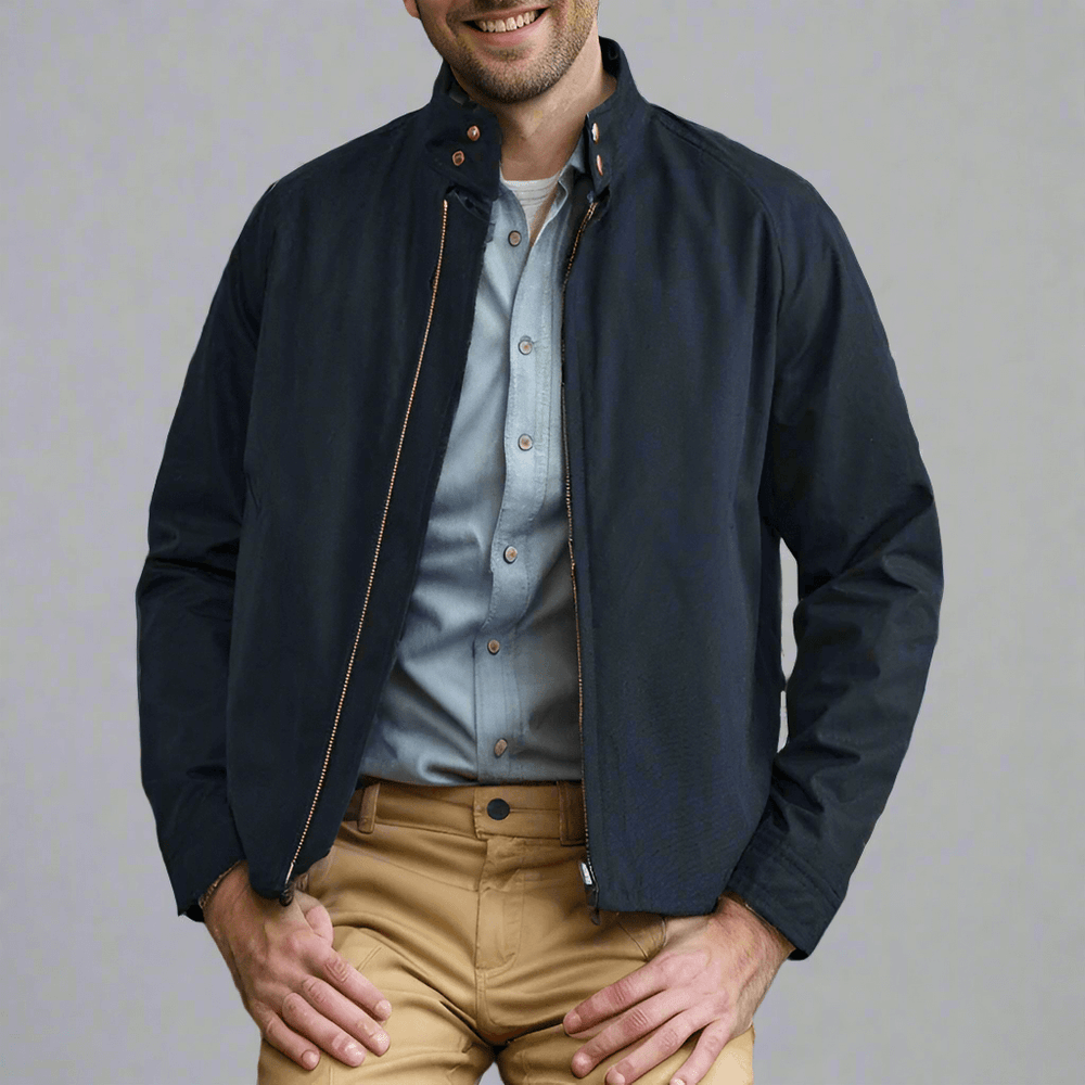 Elegante Herren Übergangsjacke, atmungsaktiv und leicht, perfekt für Frühling, Sommer und städtische Outfits.