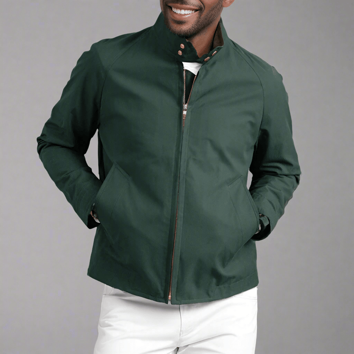 Hochwertige Herrenbekleidung: Leichte Sommerjacke mit stilvollem Schnitt, ideal für warme Tage.