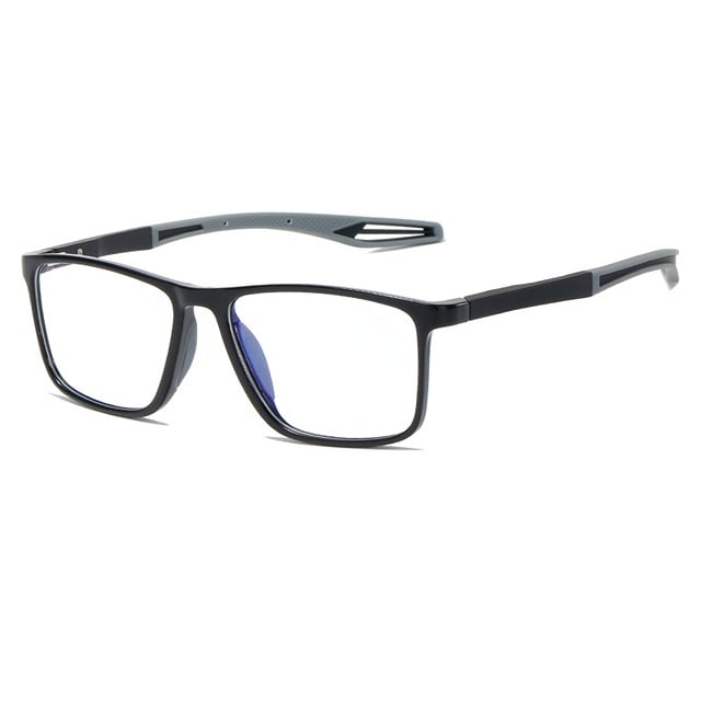 Robuste ultraleichte Herren Sportbrille mit Blaulichtfilter. Ideal als Lese- und Gleitsichtbrille für Presbyopie.