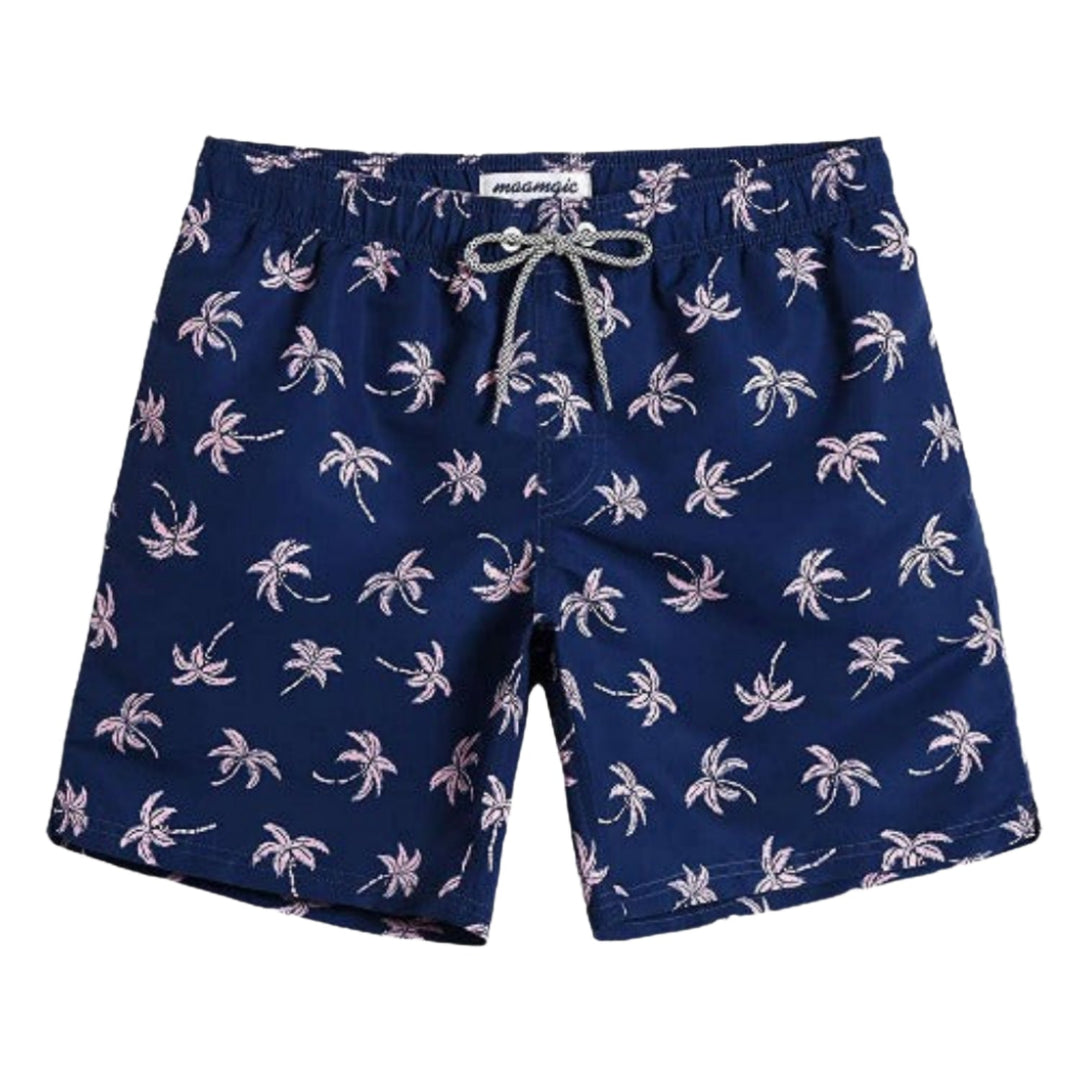 Elastischer Bund der Herren Strandshorts. Komfortable Badehose für perfekten Sitz bei Sport & Freizeit im Sommer.