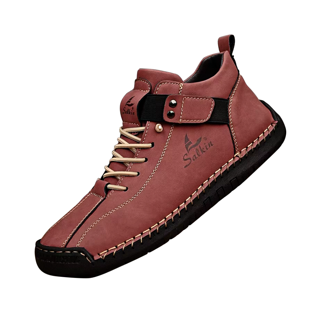Hochwertige leichte orthopädische Herrenschuhe aus atmungsaktivem Material, für verbesserten Komfort und Alltag.