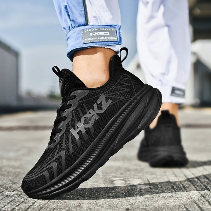Paar Unisex Laufschuhe in modernem Design, leichtgewichtig und unterstützend für alle Sportarten.
