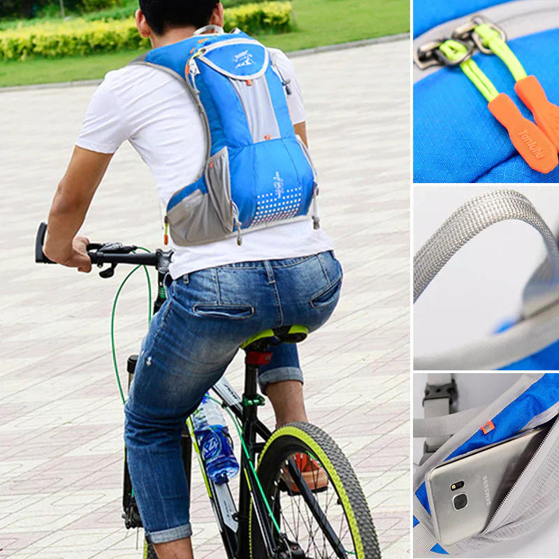 Unisex Hydrationsrucksack, leicht & wasserdicht, ideal für Wanderungen & Sportaktivitäten.