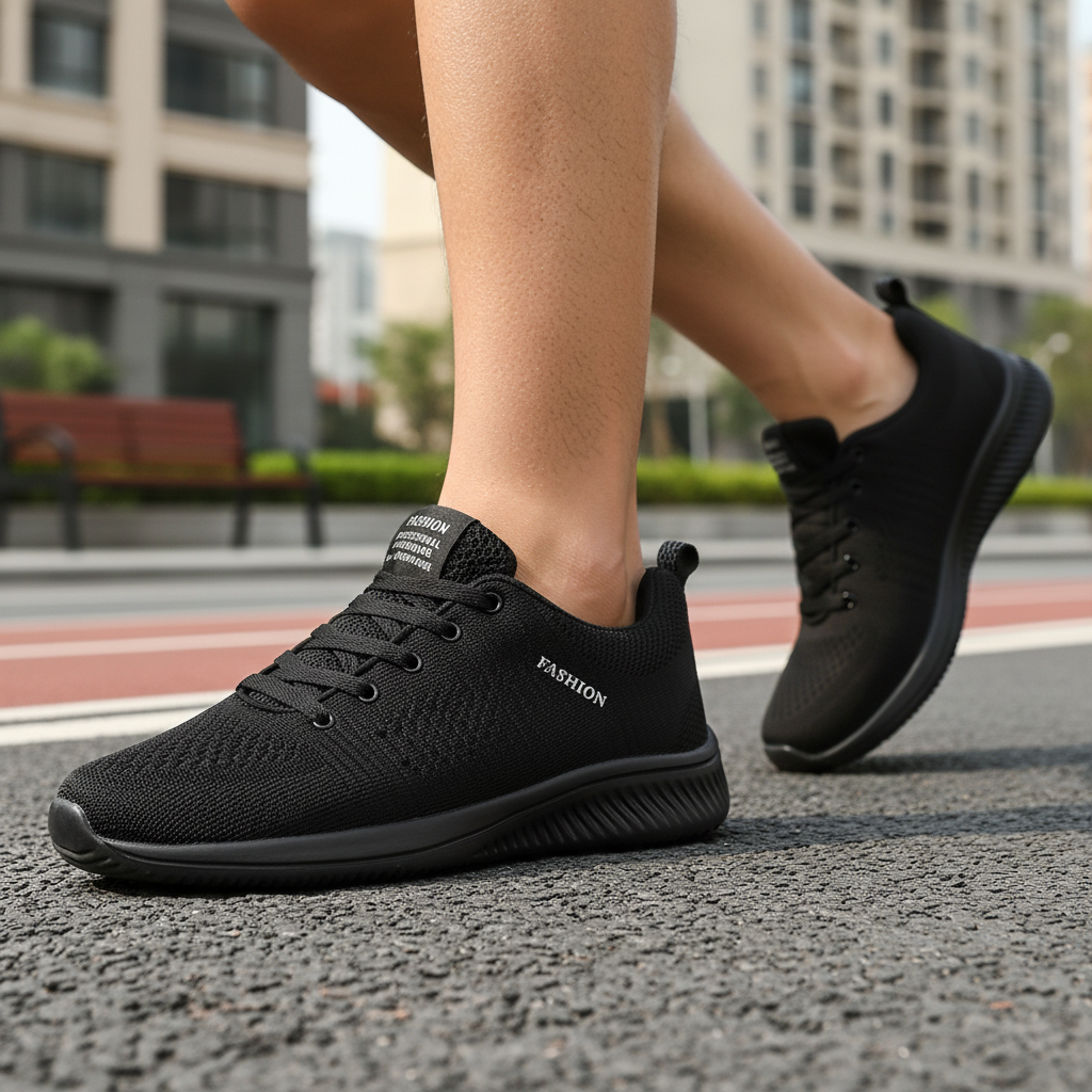 Leichtgewichtige Herren Laufschuhe Steve aus Strick, ideal für Training & Alltag, atmungsaktiv & komfortabel.