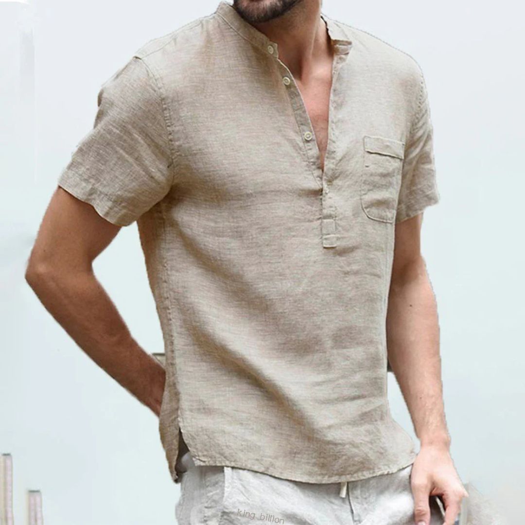 Business-casual Herren Polo-Shirt. Kurzarm, elegantes Design für Büro & Freizeit. Stilvoll und komfortabel im Frühling.