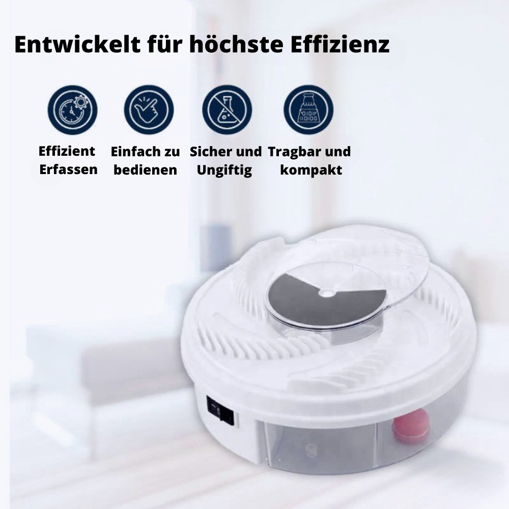 Ungiftige elektrische Insektenfalle gegen Fliegen, Mücken und Fruchtfliegen für Zuhause.