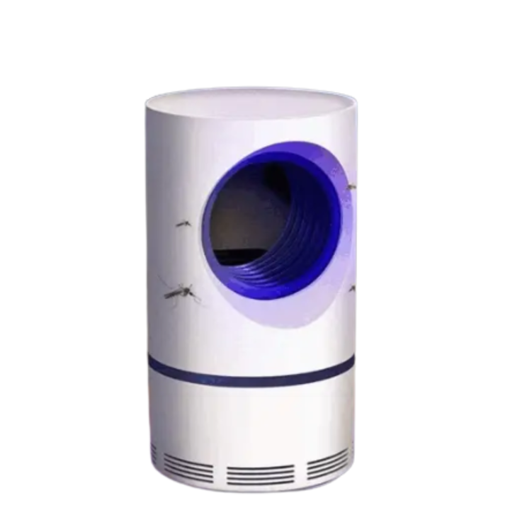 Leise elektrische Mückenfalle mit LED-Licht und USB-Anschluss für effektiven Insektenschutz Zuhause.