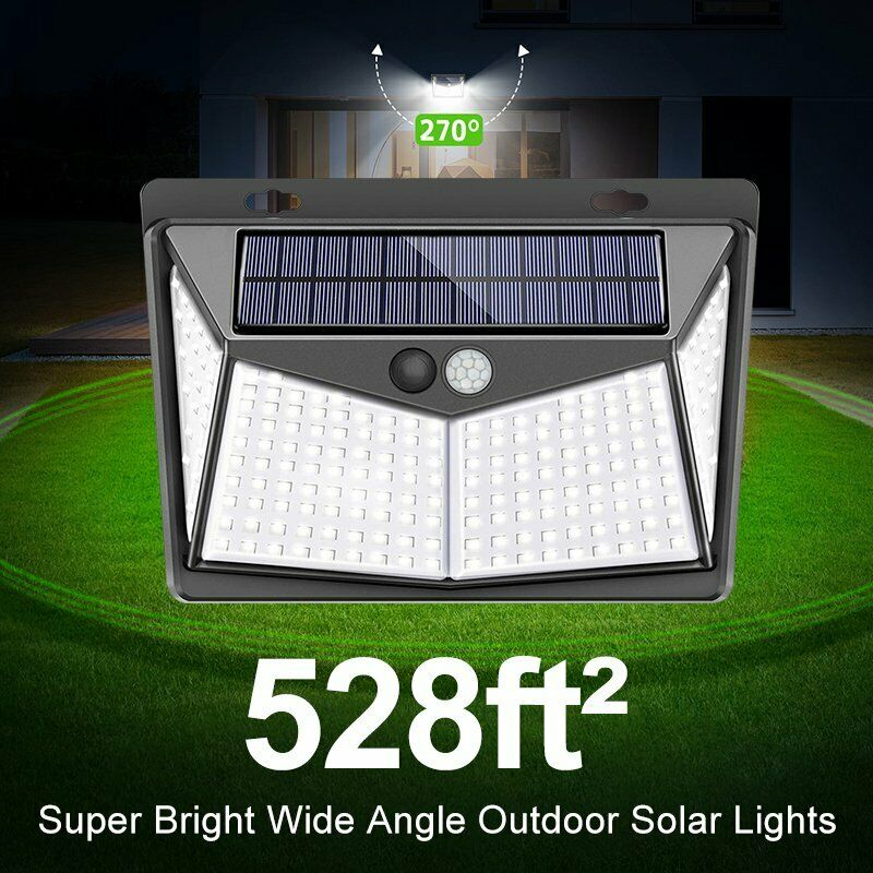 Umweltfreundliche Solar-Außenlampe mit LED-Technik und Bewegungssensor, pflegeleicht und solarbetrieben.