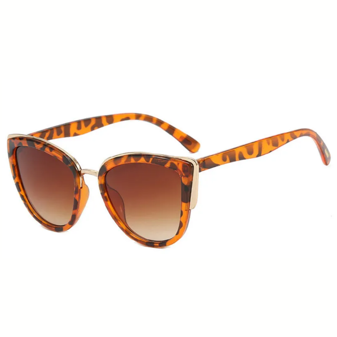 Stilvolle Damen Sonnenbrille im Katzenaugen-Design, retro und schützend mit UV400.