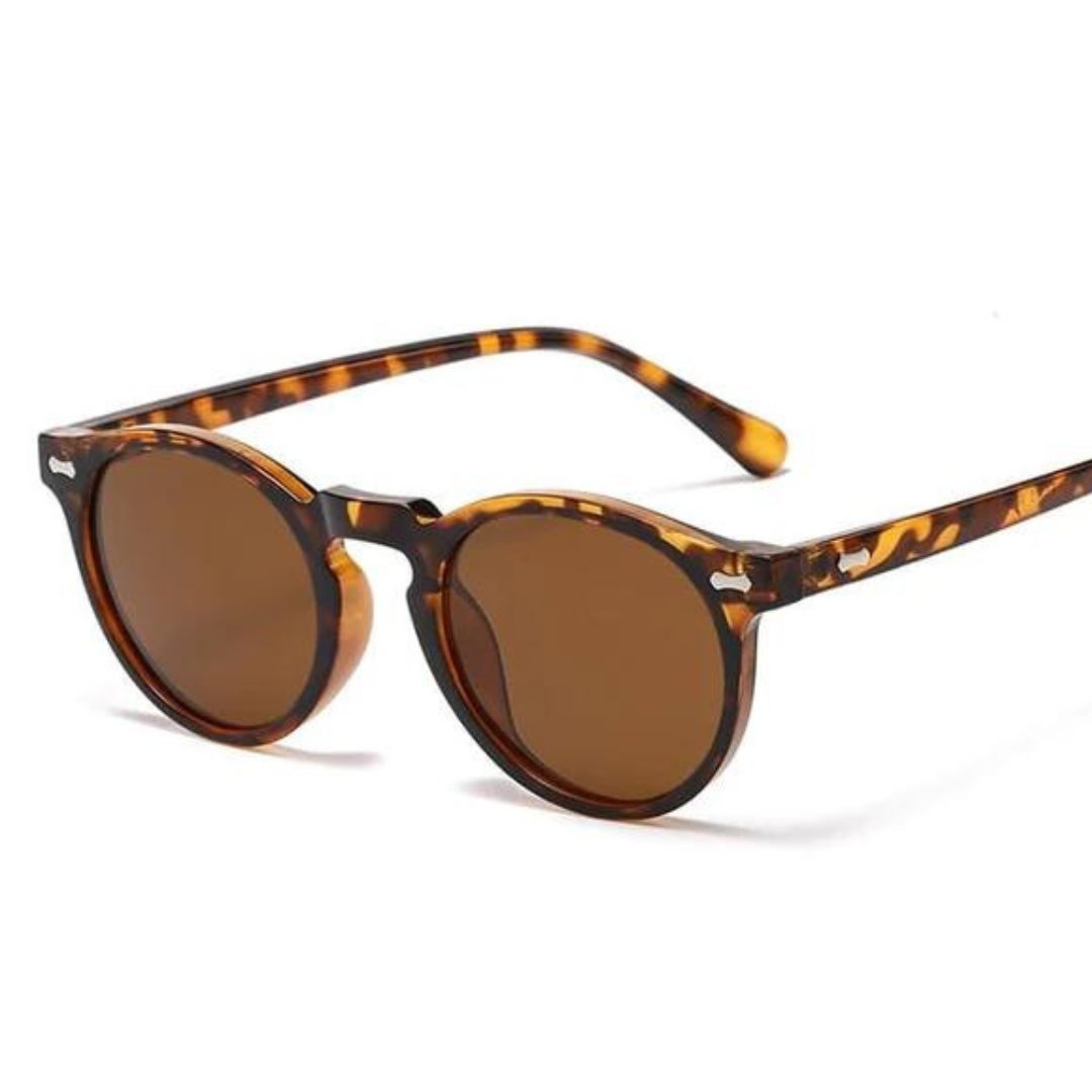Hochwertige Designer-Sonnenbrille, unisex, polarisiert, rund und mit optimalem UV400 Schutz.