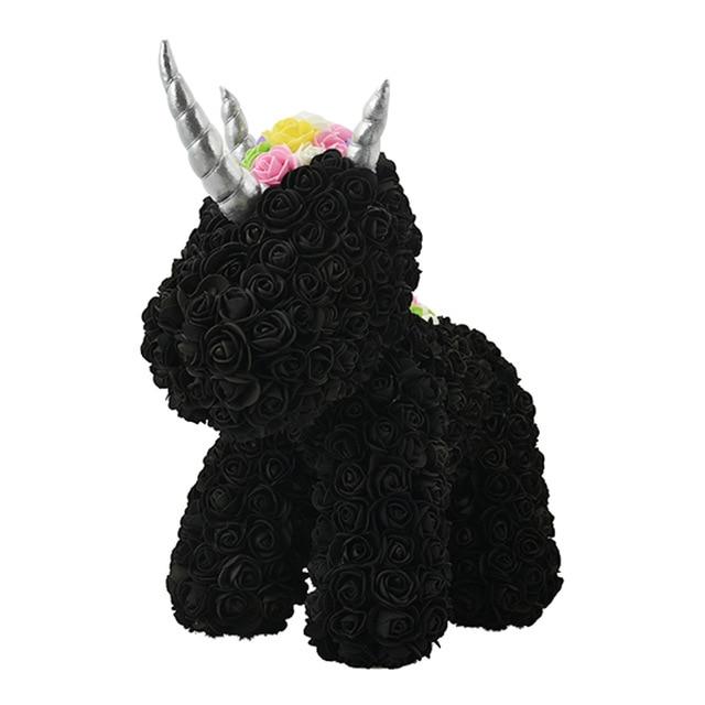 Magisches Rosen-Einhorn, ewige Rose und besondere Geschenkidee für Romantik.