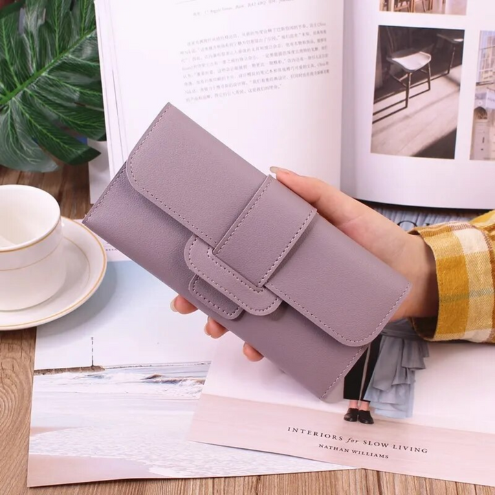 Stilvolle, schlanke Unisex Geldbörse lang, minimalistisches Design für täglichen Gebrauch & Organisation.