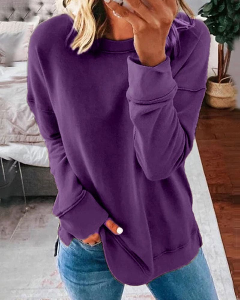 Damen Sweatshirt Serena: Gemütlich, stilvoll, ideal für Herbst & Winter. Perfekter Pullover für den Alltag.