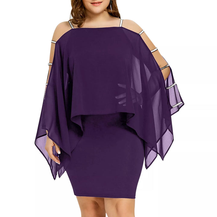 Vielseitiges Off-Shoulder Spitzenkleid Übergröße, als Cocktail- oder Herbstkleid.