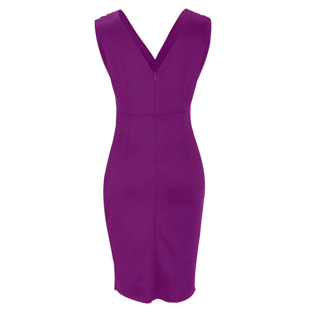 Modisches Damen Cocktailkleid für den Sommer. Figurbetontes Abendkleid, elegant und festlich.