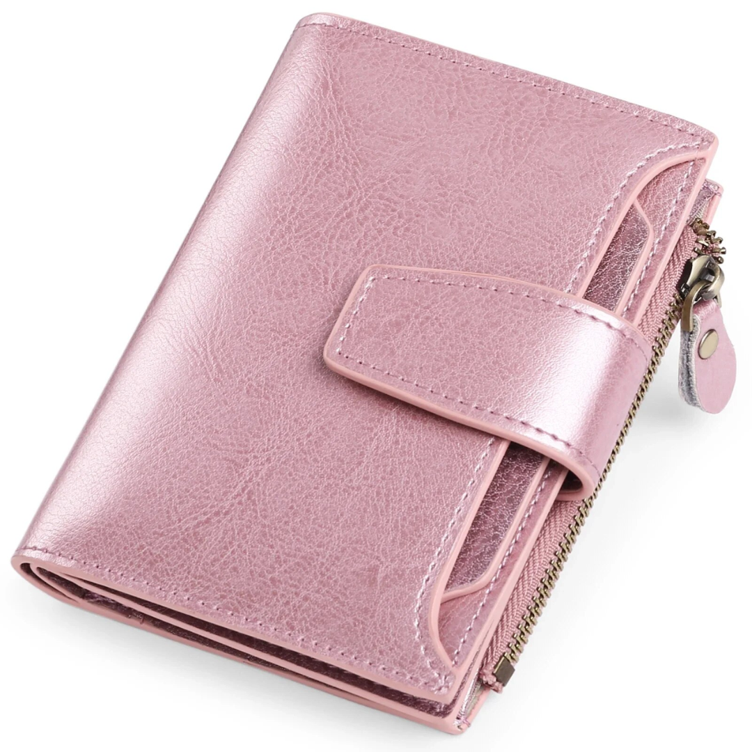 Elegantes Unisex Portemonnaie, kompakt, mit RFID-Schutz. Ideal für Karten, Münzen & Scheine.