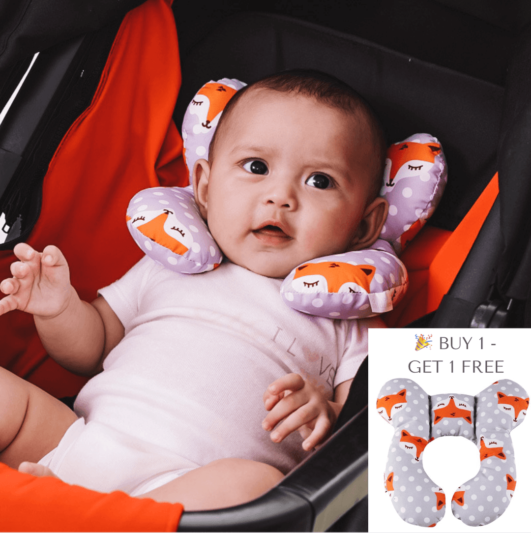Ergonomisches Baby-Kopfkissen bietet sanfte Nackenstütze für Neugeborene und Babys (0-15 Monate) im Bett.