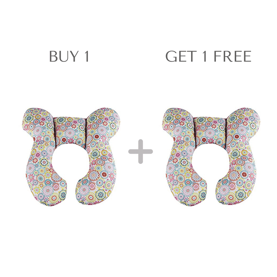 Weiches Babykissen für optimalen Babyschlaf, ergonomisch geformt für Neugeborene bis 15 Monate.
