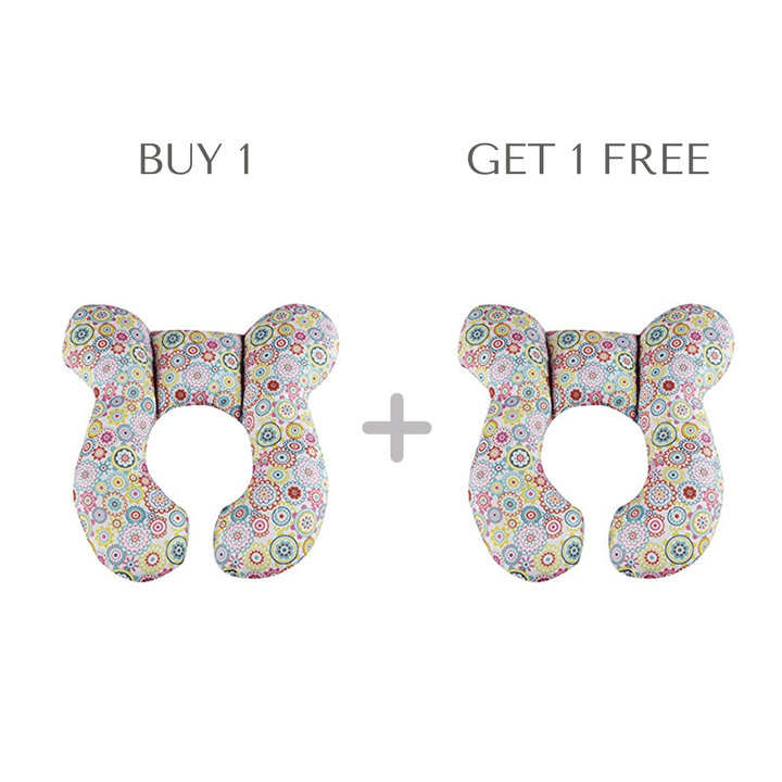 Weiches Babykissen für optimalen Babyschlaf, ergonomisch geformt für Neugeborene bis 15 Monate.