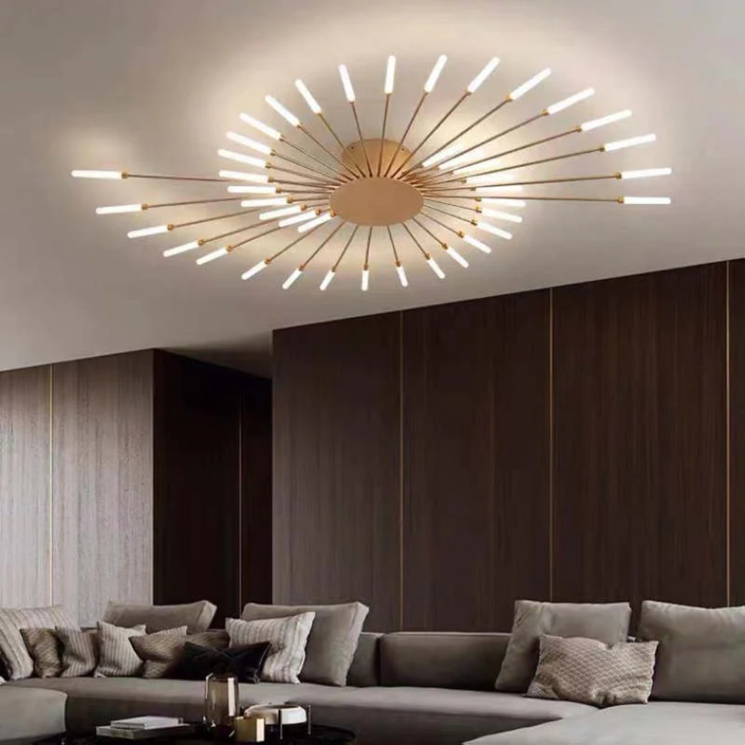 LumenMax moderne große LED-Deckenleuchte, stilvolle Beleuchtung für Wohnzimmer und Schlafzimmer.