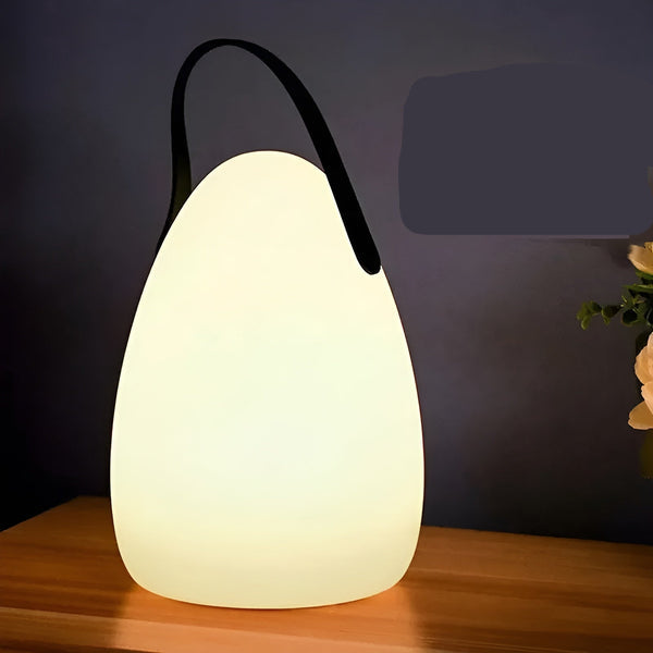 Lumora LED Tischlampe: kabellos, dimmbar, wasserdicht, RGB Licht für Innen & Außen, Garten, Camping.