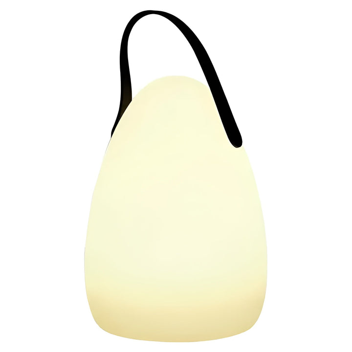 Moderne Lumora kabellose LED Tischlampe, dimmbar, für flexible Beleuchtung innen & außen, wetterfest.