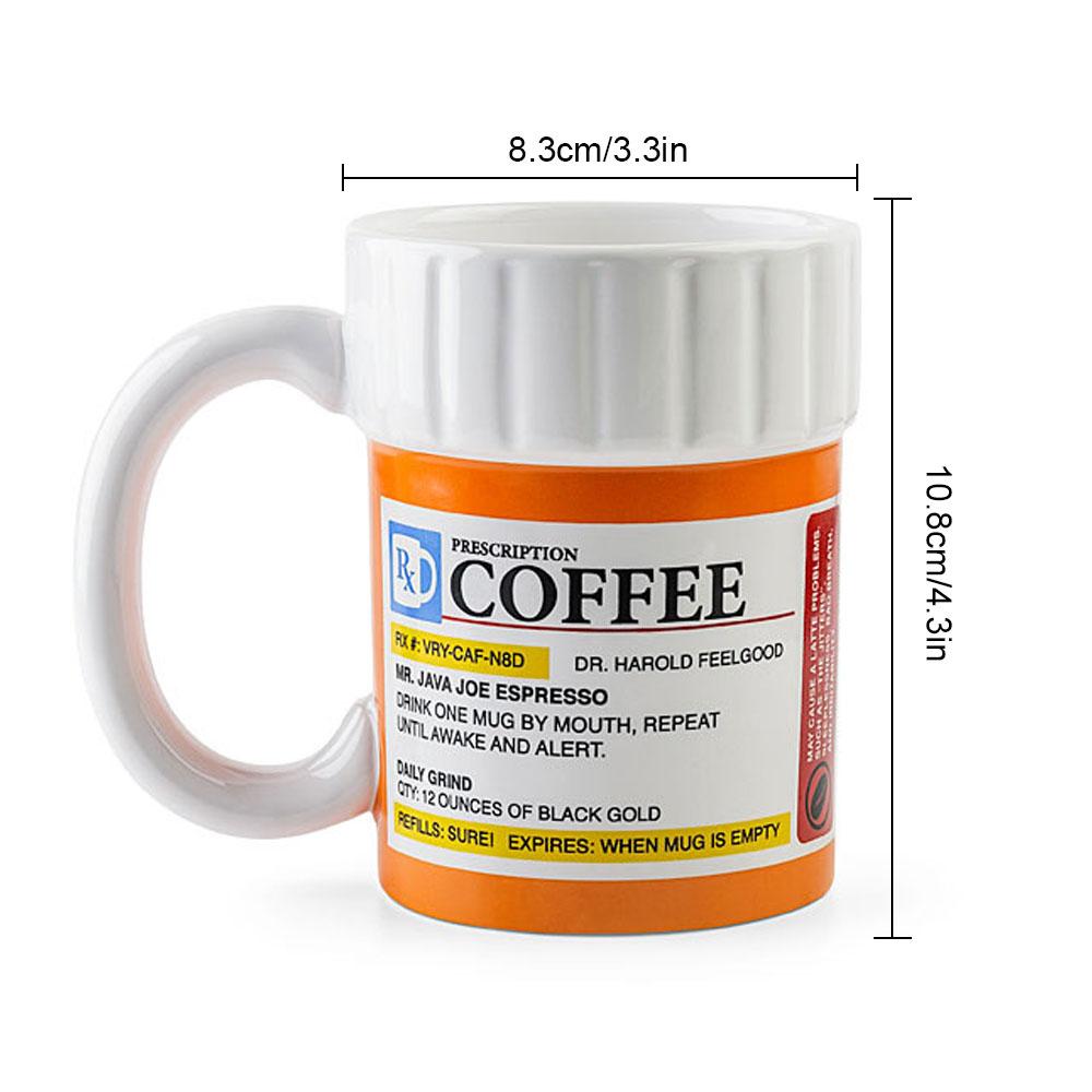 Witzige Keramik-Kaffeetasse als Neuheit-Geschenk für den humorvollen Morgenkick. Ideal für Büro & Frühstück.