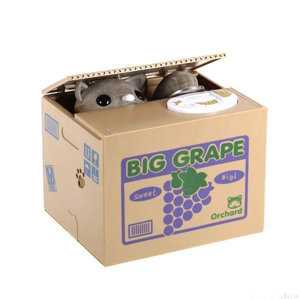Automatisches Kätzchen Sparschwein. Originelles Geschenk und interaktives Spielzeug für Kinder, um Geld zu sparen.