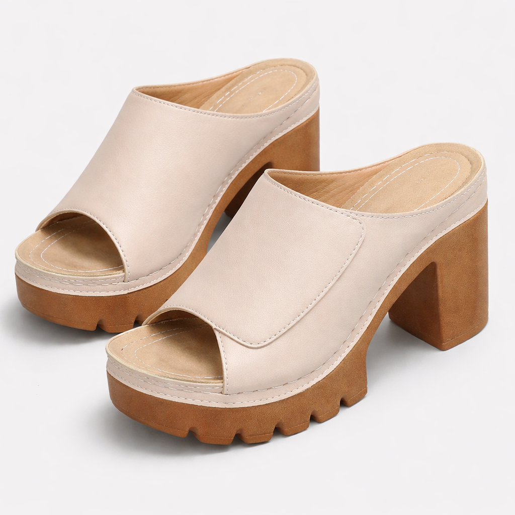Elegante Damen Plateau-Heels; bequeme Absätze für Komfort; perfekte Abend- und Partyschuhe.