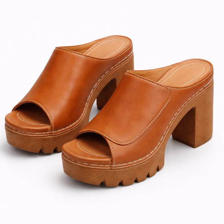 Glamouröse Damen-Plateau-Heels; schwarzes Design, ideal für Abendgarderobe und besondere Events.