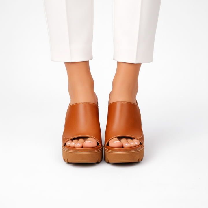 Edle Business Plateau-Schuhe für Damen; hohe Absätze; elegantes Schuhwerk für Büro und Freizeit.