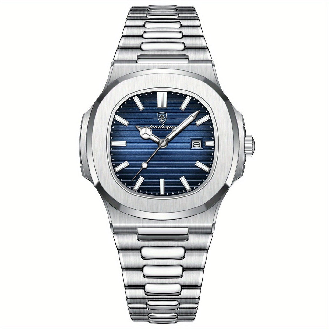 Luxuriöse Herrenarmbanduhr mit präzisem Quarzwerk, robustem Design und zeitlosem Stil für den modernen Mann.