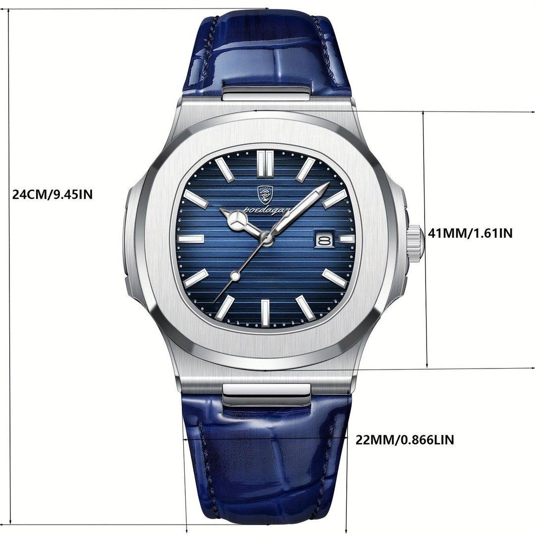 Hochwertiges Armband der robusten Herrenuhr: wasserdicht, bequem und stilvoll, perfekt für den Alltag.