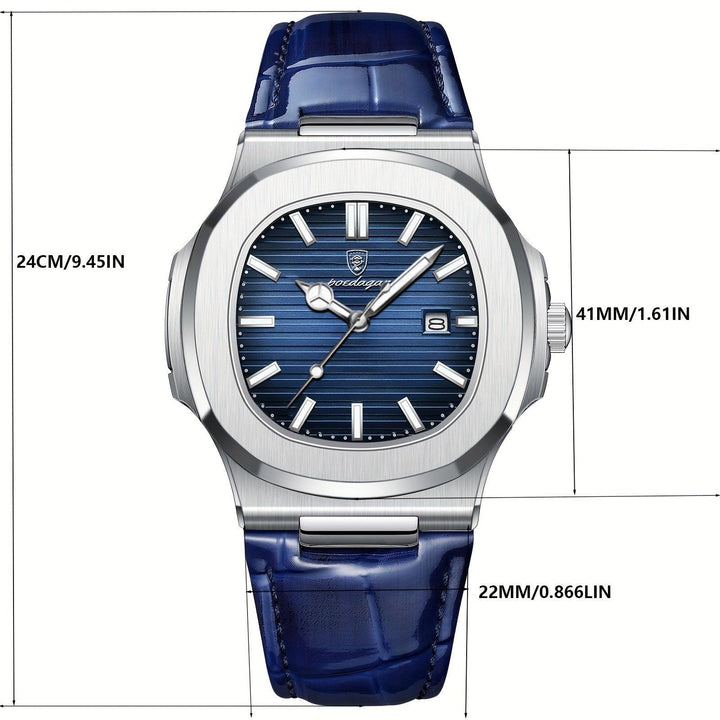 Hochwertiges Armband der robusten Herrenuhr: wasserdicht, bequem und stilvoll, perfekt für den Alltag.