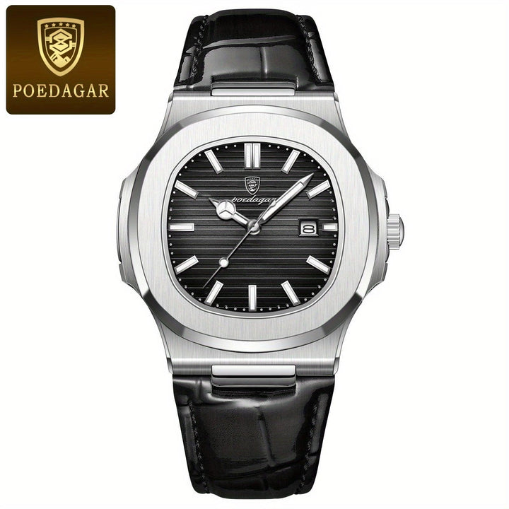Neue Luxus-Herrenuhr in Verpackung: Präzision, Robustheit und zeitloser Stil, ein Must-have für Herren.