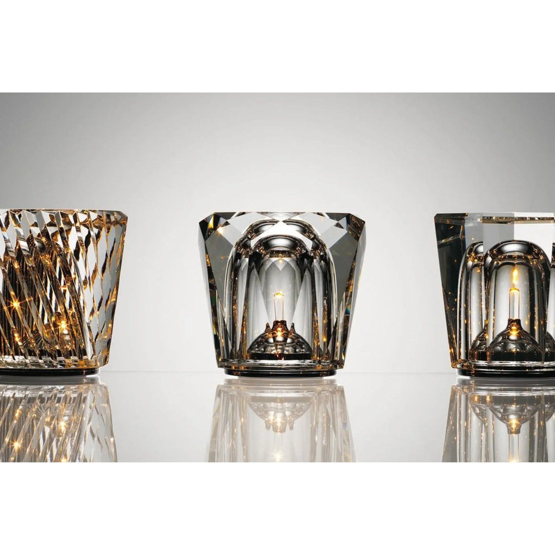 Edle Dekorlampe, LED, Kristall, Diamant-Look, kabellos, für moderne Beleuchtung im Wohnzimmer.