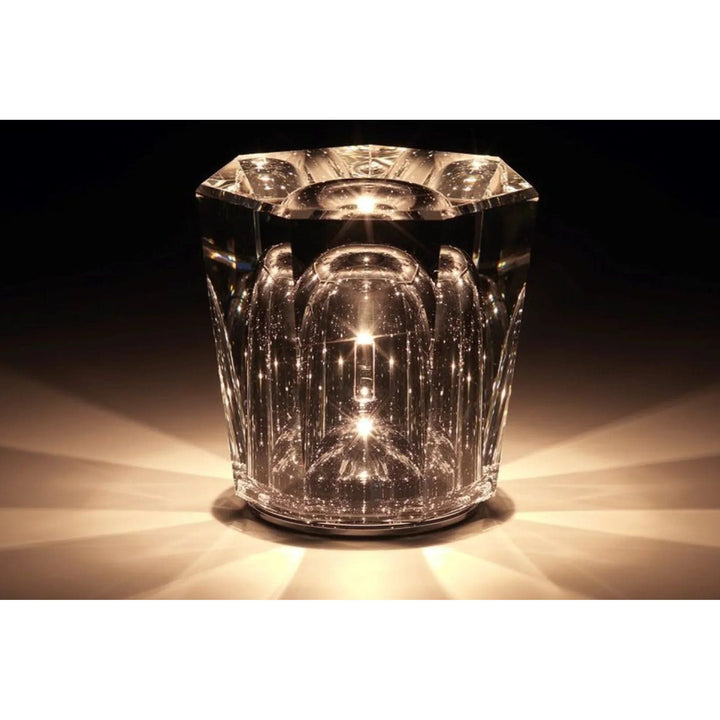 Wiederaufladbare Nachttischlampe, LED, Kristall, Diamant-Design, kabellos und sehr elegant.