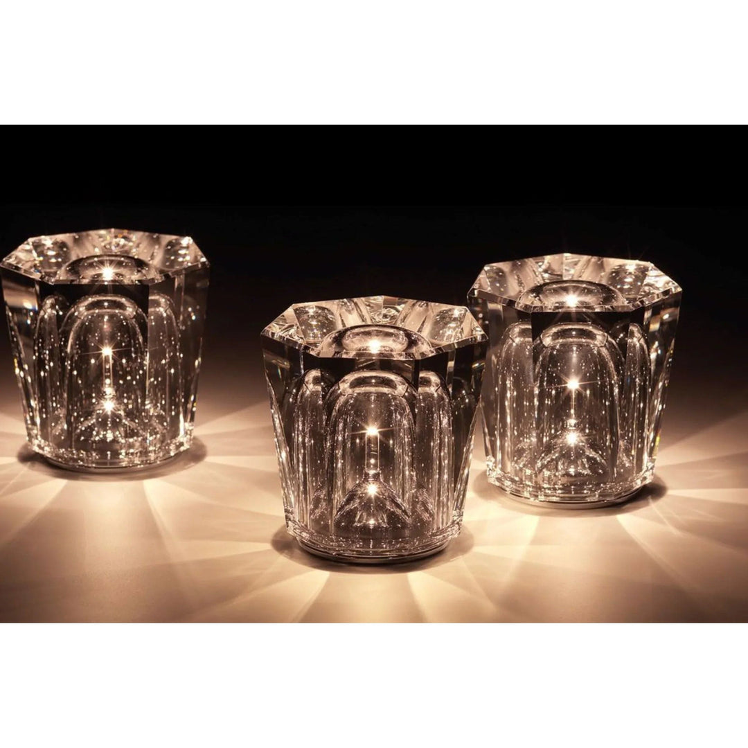 Elegante LED-Tischlampe, Kristall, Diamant-Design, mit USB-Ladefunktion für jeden Raum.