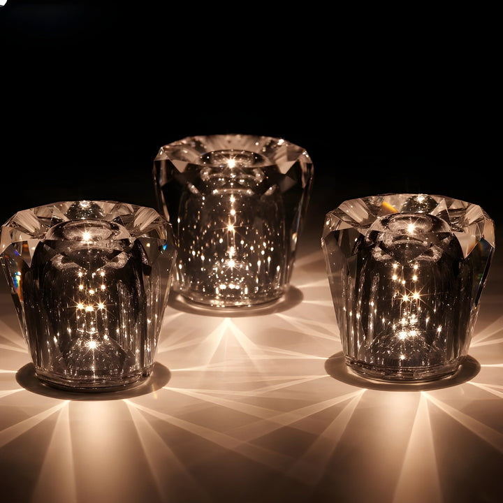 Luxuriöse kabellose Kristalllampe, LED, im Diamant-Stil, moderne Beleuchtung für Ihr Zuhause.