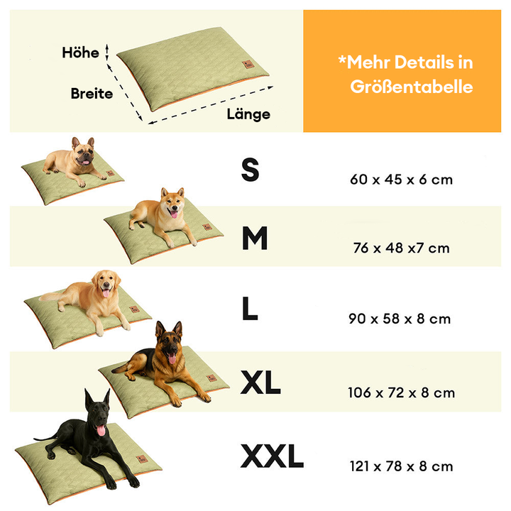 Robustes Hundezubehör: Wasserabweisende Hundematte aus Kunstleder, leicht zu pflegen.