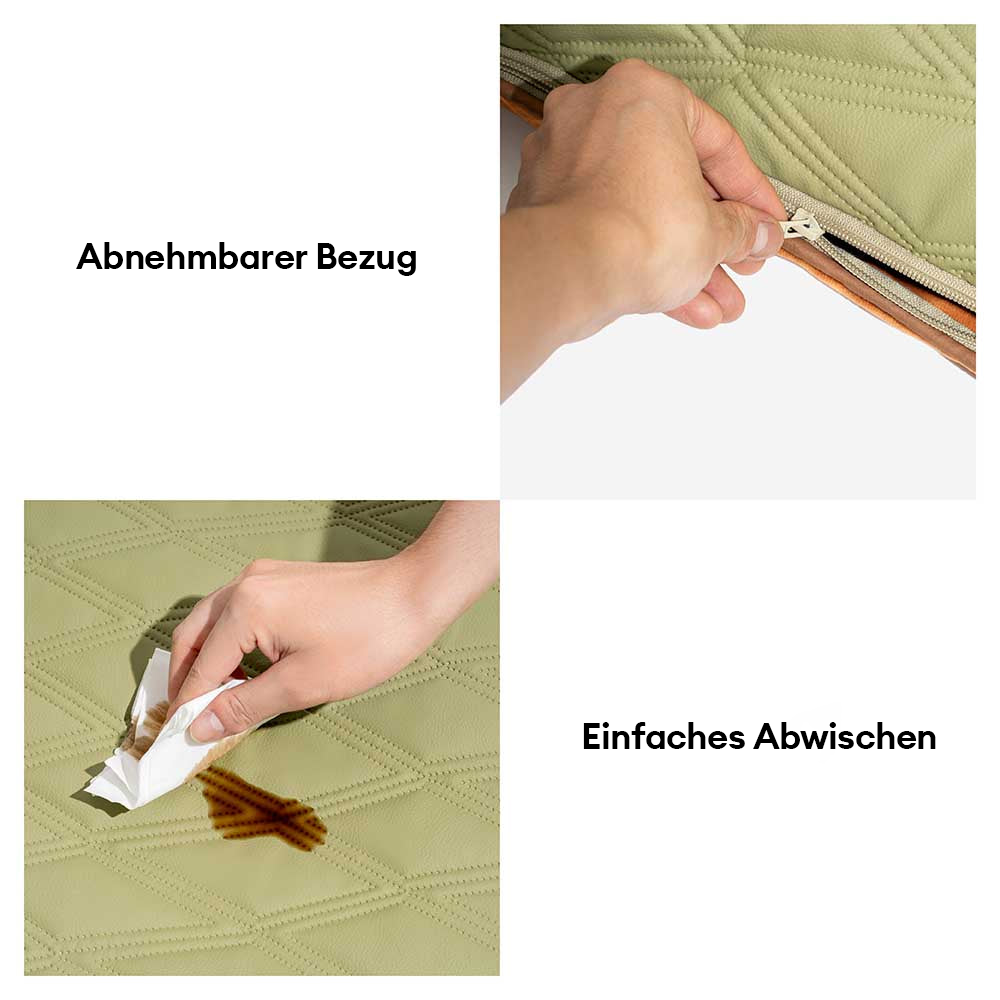 Luxuriöse Fleece-Hundematte, beidseitig nutzbar, wendbar für höchsten Komfort des Hundes.