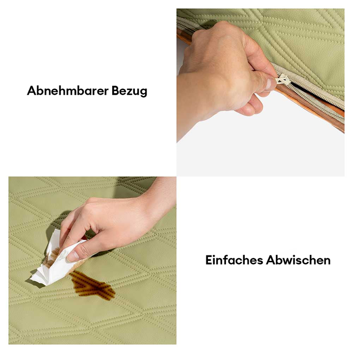 Luxuriöse Fleece-Hundematte, beidseitig nutzbar, wendbar für höchsten Komfort des Hundes.